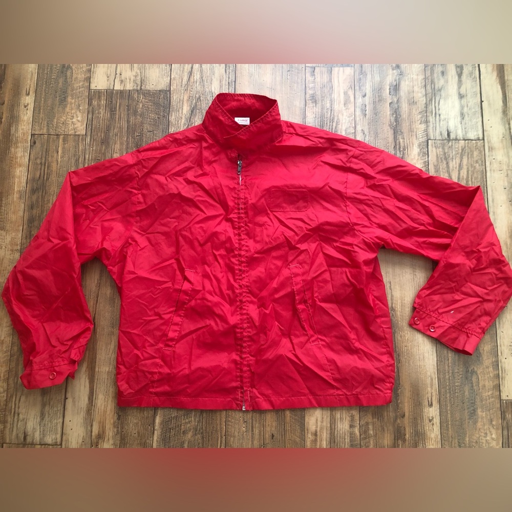 Mens Vintage Cap N Jac Windbreaker Jacket Xl (Runs Small) Zip Up Light Weight